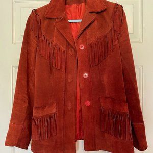 Vintage Fringe Leather Jacket